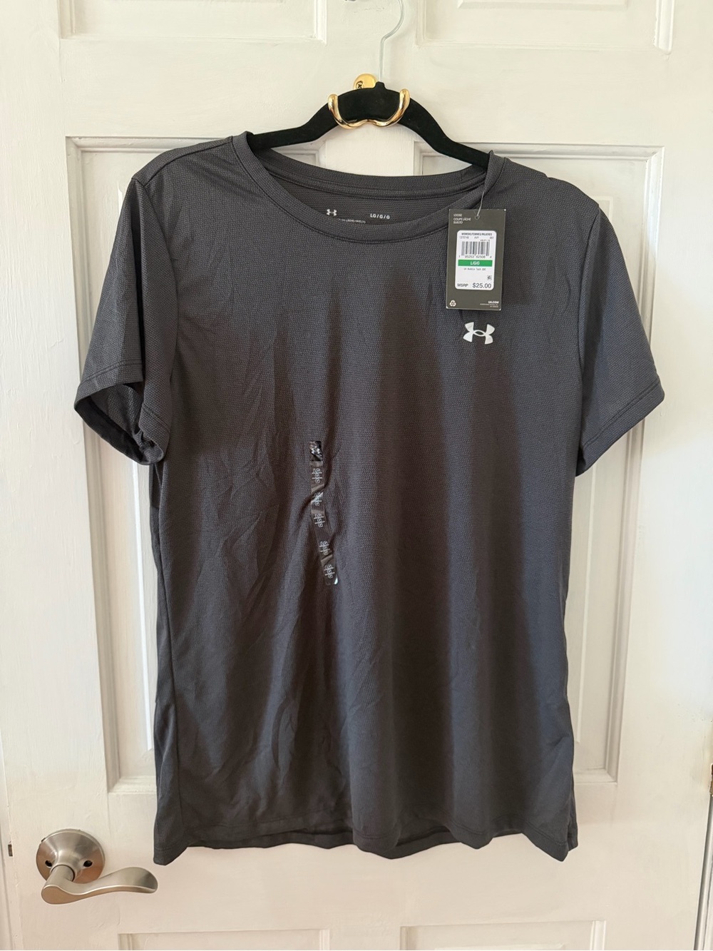 Under Armour women’s Short Sleeve Performance Tee — Charcoal Black